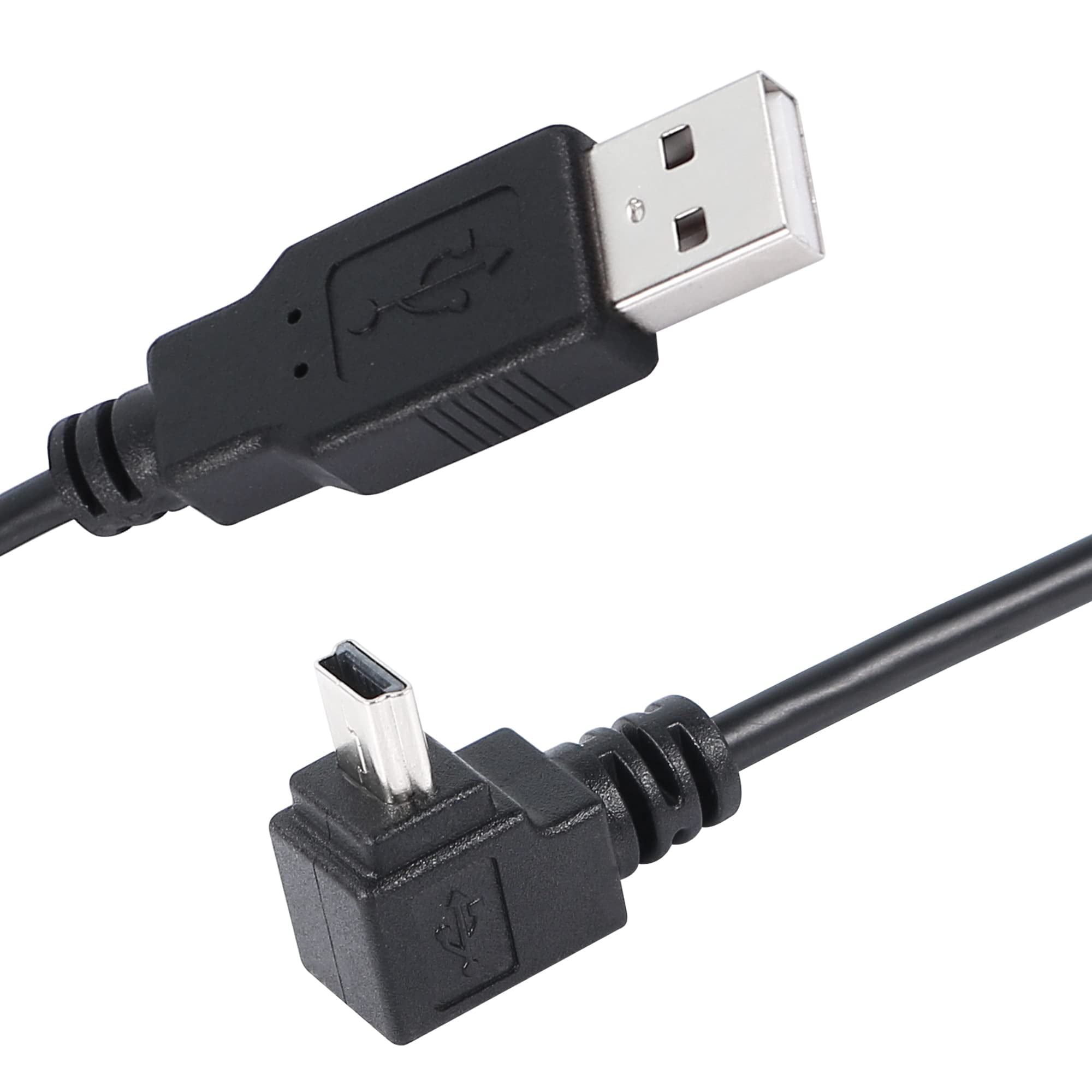 9.8FT 90 Degree Mini USB Cable Dash Cam Power Cord HighSpeed Data Transfer USB A to Mini B Male
