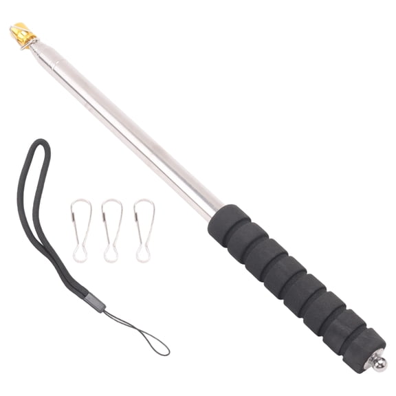 9.8Ft Telescopic Flag Pole,Stainless Steel Handheld Portable Extendable Retractable Flagpole with Anti-Slip Grip