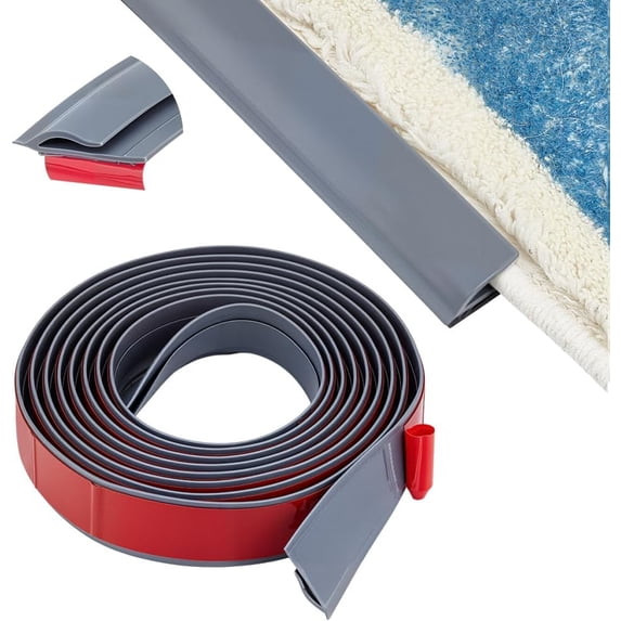 9.8Ftx1.2 Inch Floor Transition Strip Dark Grey Self Adhesive Carpet to ...