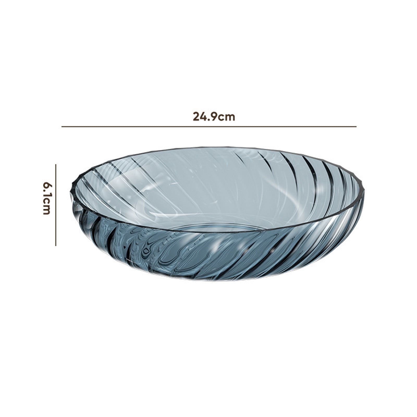 9.8X2.4Inch Plastic Fruit Bowl, Fruit Dish for Home and Kitchen, Candy