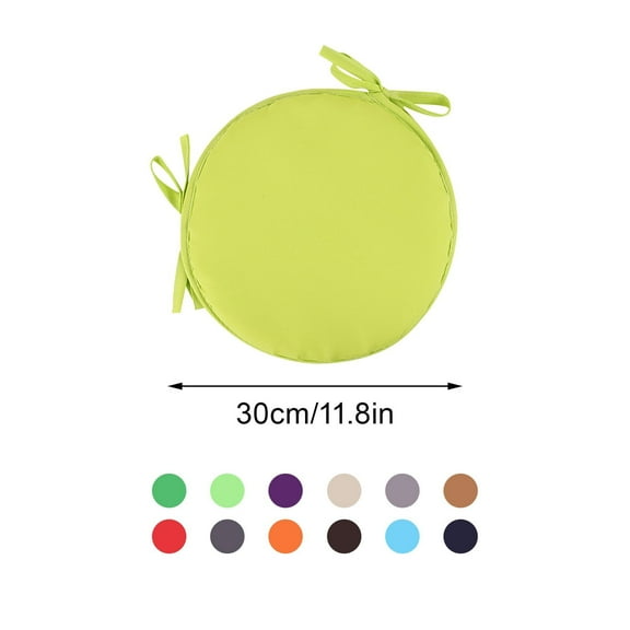 9.8X5.1X0.8 Inchesbeige Round Garden Chair Pads Seat Cushion For Outdoor Bistros Stool Patio Dining Room, 1Pc Seat Cushion By Shiogb
