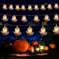 thumbnail image 1 of 9.8ft Halloween LED String Lights 20 Bulbs Outdoor Indoor Decor Party Lighting Yard Home Battery Operated, 1 of 9