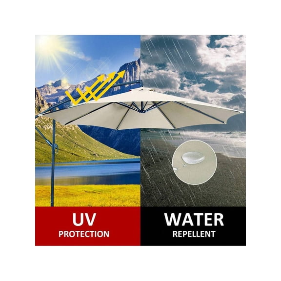 9.8ft Patio Umbrella Replacement Canopy – Durable Outdoor Parasol Top For 6/8 Ribs, UV-Resistant & Waterproof – Perfect For Garden, Table, And Patio Use, Canopy Only