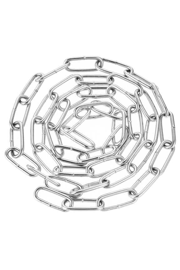 9.8ft Stainless Steel Chain, Metal Chain Small Light Chain Heavy Duty Hanging Chain Links Decorative Crafts Chain Saftey Fence Gate Chain Utility Cable Chain for Hanging Plants Basket Crafts Making