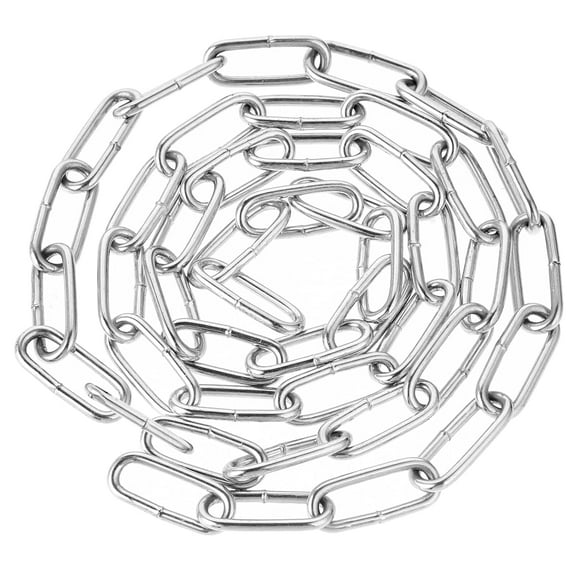 9.8ft Stainless Steel Chain, Metal Chain Small Light Chain Heavy Duty Hanging Chain Links Decorative Crafts Chain Saftey Fence Gate Chain Utility Cable Chain for Hanging Plants Basket Crafts Making