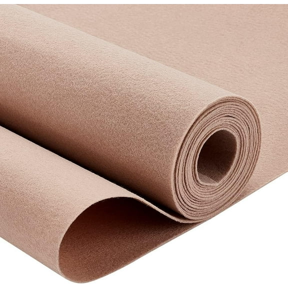 9.8ft x 15.75" Khaki Felt Fabric Jewelry Box Felt Lining DIY Photo Frame and Jewelry Box Fabric Stickers for Holiday Decorations DIY