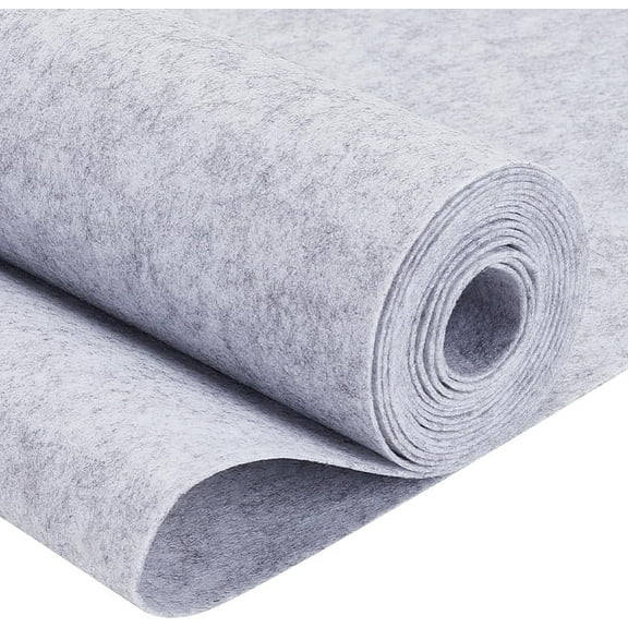 9.8ft x 15.75" Light Gray Felt Fabric Jewelry Box Lining Craft Felt Fabric for Halloween Decorations DIY Photo Frames and Jewelry Box Fabric Strips DIY
