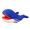 thumbnail image 1 of 9.8in Blue Whale Hand Puppet Plush Toy Interactive Soft Ocean Animal for Storytelling Role Play Stage Puppet Show Soft Stuffed Sea Creature Character Figure, 1 of 6