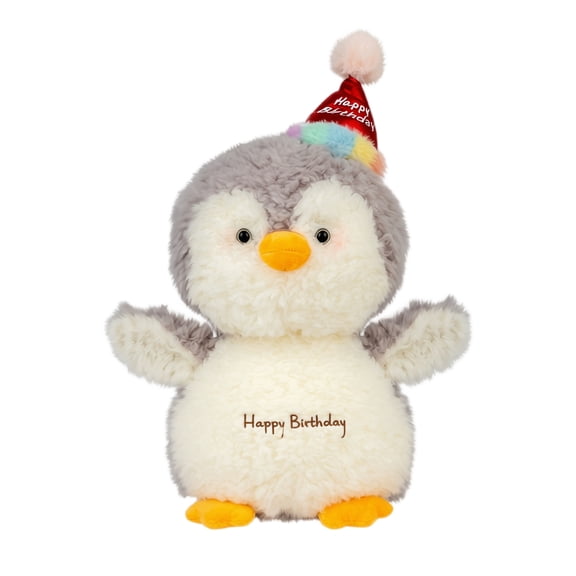 9.8in Cute Penguin Plush Doll, Soft Arctic Animal Stuffed Toy, Decorative Plushie For Living Room, Cozy Hugging Pillow, Gift for Familys and Friends, White