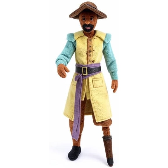 9.8in Escape The Backrooms Plush Captain Creepy Liminal Doll Collectible | soft plush texture atmospheric display prop gift ready packaging aesthetic room staging cosplay prop photography accent