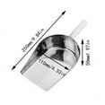 thumbnail image 1 of 9.8in Ice Cream Scoop, 1Pc Ice Scoop for Freezer, Premium Metal Ice Scoop, Ice Scoop for Ice Machine Stainless Steel Ice Scoop Ice Scoopers for Freezer & Ice Bucket, Ice Cube Scoop, Silver/Wide, 1 of 4
