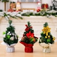 thumbnail image 1 of 9.8in Mini Artificial Christmas Tree, Christmas Decoration for Table and Desk Tops Small Christmas Pine Tree, Perfect Tabletop Xmas Decoration for Your Home and Office, 1 of 6