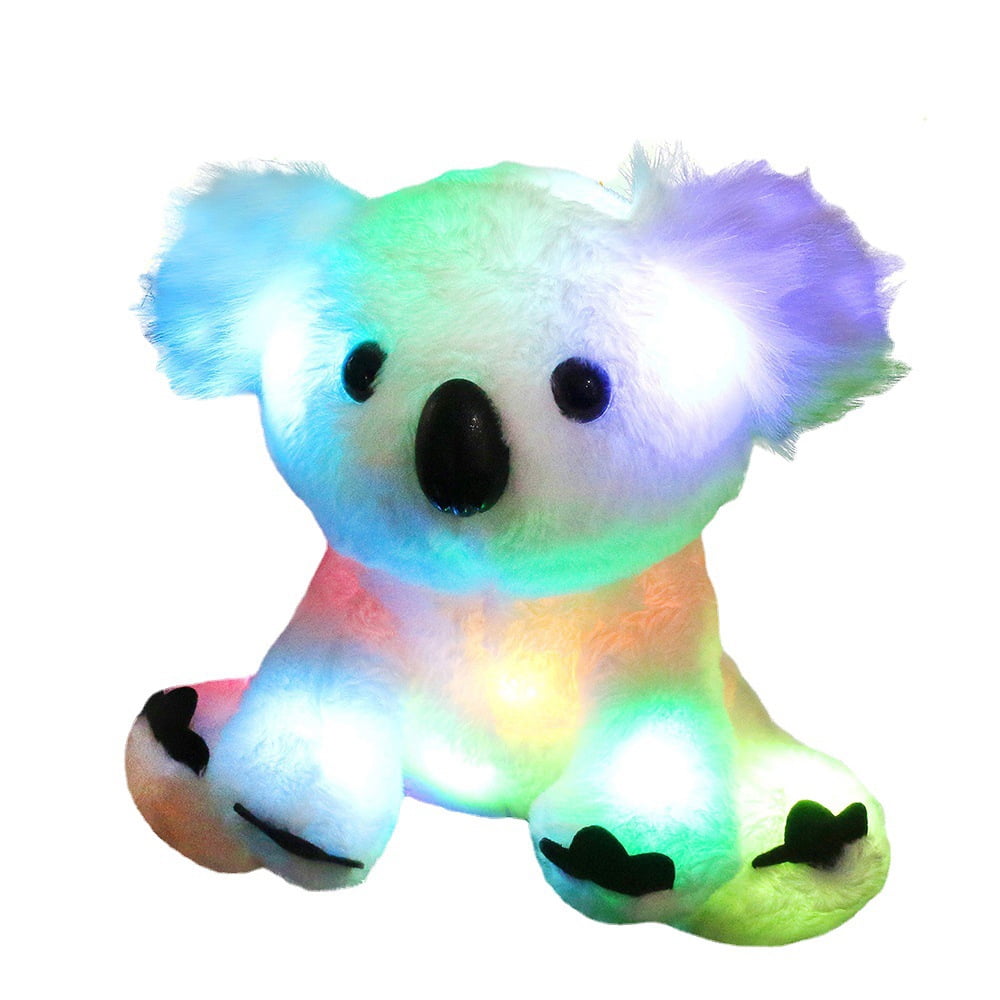 9.8inch/25cm LED Koala Stuffed Animals Light up Wildlife Soft Plush Toy ...