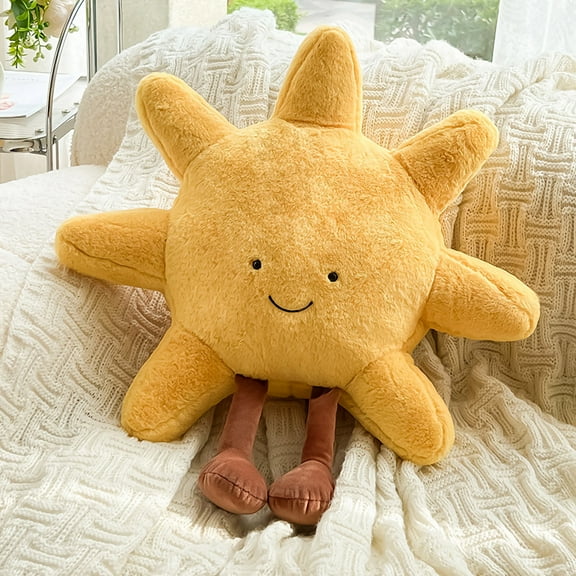 9.8inch Sun Shaped Plush Toy, Fun Sun and Moon Plush Doll, Stuffed Toy, Room Decoration, Gift, Suitable for Children