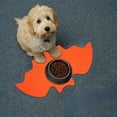 thumbnail image 1 of 9.8x16.9 Inch Bat Shape Pet Mats for Food and Water Dog Cat Food Mats Pet Feeding Mat Anti- No Stains Quick Dry Floors Waterproof Placemat Pet Food Bowl Mat Halloween Decorations (Orange), 1 of 6