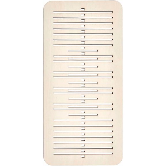 9.8x4.7Inch Wooden Belt Weaving Shuttle Tool 9 Double Slot Rectangle Belt Weaving Tool Weaving Shuttle for Bracelet Bag Camera Strap Multi-color