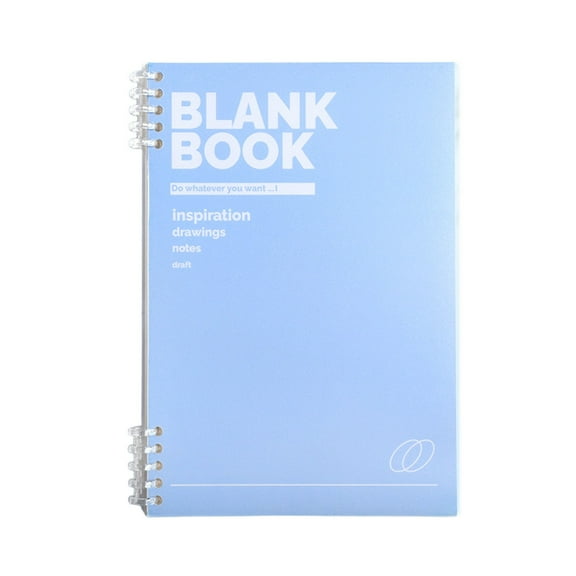 9.8x7in B5 Spiral Notebook Green Thick Note Taking Journal Professional Planner(Light Blue)
