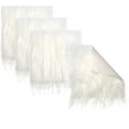 thumbnail image 1 of 9.8x9.8In Soft Fur Square Cuts,4Pcs Fur Faux Locker Fabric,White Shaggy Synthetic Plush Patch for Christmas Costumes,Apparel,Pillows Decor, 1 of 6
