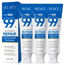 9.9% Hydroxyapatite Toothpaste, 3 Pack Nano Hydroxyapatite Toothpaste, Teeth Whitening, Enamel Strength, Peppermint Flavor
