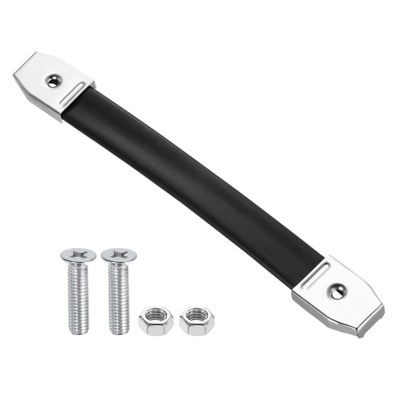 9.9 Inches Speaker Cabinet Strap Handles, Handle Pull Metal Caps Buckle Grasp Strap Hardware for Speaker Flight Case, Silver