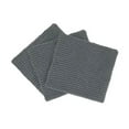 thumbnail image 1 of 9.9 x 9.9 in. Wipe Perla Knitted Cotton Dish Cloth, Sharkskin - Set of 3, 1 of 1