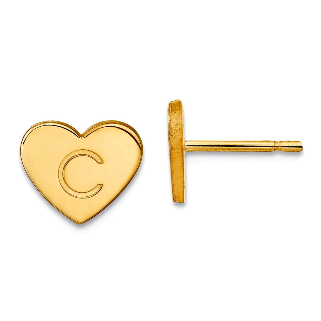 925 Sterling Silver Gold Plated Letter Name Personalized Monogram ...
