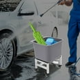thumbnail image 1 of 9.92lbs Gray Portable Floor Freestanding Utility Mop Sink Large Capacity Mop Bucket with 4 Wheels for Commercial Buildings,Mud Rooms,and Basement Workshops, 1 of 12