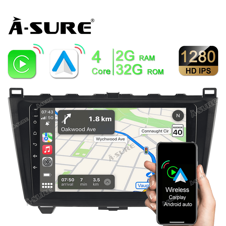 Autoradio AGW92 Android 11 GPS WIFI DVD CD Bluetooth USB SD pour PEUGEOT 207  & 307