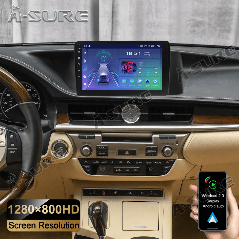 9'' Android 12 Apple CarPlay Android Auto for Lexus ES350 ES300h 2013