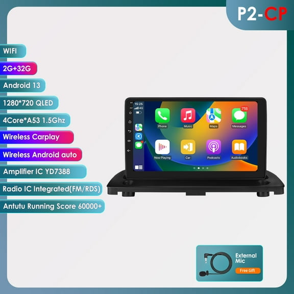 9" Android 13 Bluetooth 2+32GB Wifi Apple Carplay Car Stereo Radio Head Unit GPS Navigation Player For Volvo XC90 2004 2005 2006 2007 2008 2009 2010 2012 2013 2014