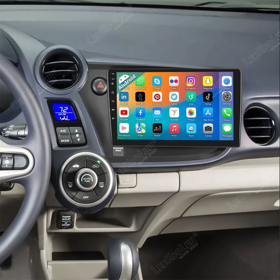 9" Android 13 Car Stereo Fit for Honda Insight 2009-2014 (Left-Hand Drive), 4+64GB, Built-in Wireless CarPlay & Android Auto, AHD Backup Camera & Microphone Included