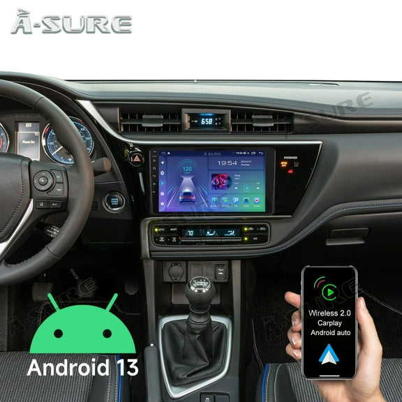 9" Android 13 Wireless CarPlay Car Stereo Radio for Toyota Corolla XI 2017-2018, 2+32GB Android Radio with GPS Nav WiFi Bluetooth DSP RDS SWC