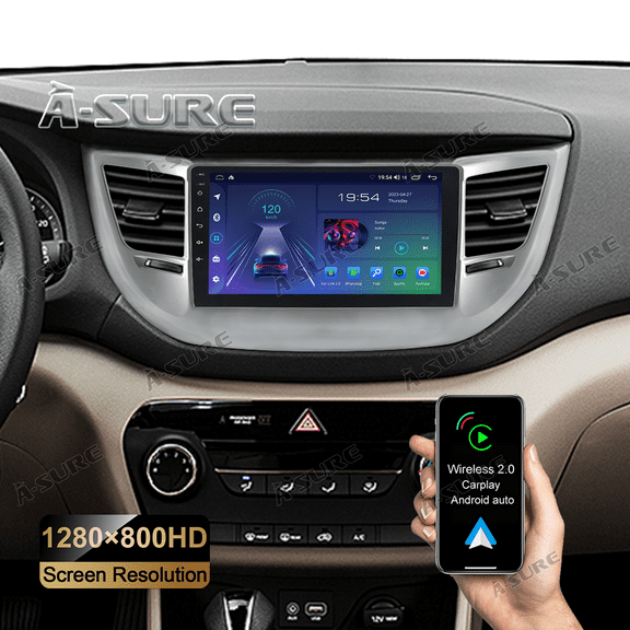 9" Android 13 Wireless CarPlay Car Stereo for Hyundai Tucson TL 2016-2018 GPS Navi 2+32GB Car Radio WiFi Bluetooth DSP RDS SWC