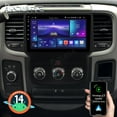 thumbnail image 1 of 9" Android 14 Car Radio Stereo for Dodge Ram 1500 2500 3500 2013-2018 Manual A/C, 2+64GB Wireless CarPlay GPS Navi WiFi Bluetooth DSP RDS SWC, 1 of 15