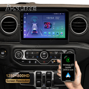 9" Android 14 Wireless CarPlay Car Radio Stereo for Jeep Wrangler 2018-2022 GPS Navi 2+32GB WiFi Bluetooth DSP FM RDS SWC