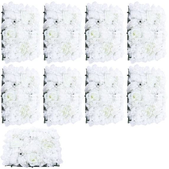 9 ×Artificial Flower Wall Panel Flower Pillar Hall Stage Floral Wedding Backdrop