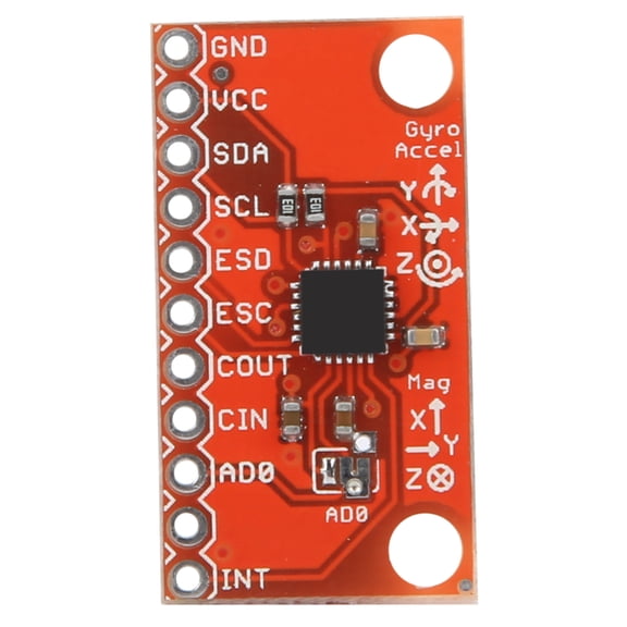 9,Axis Motion Sensor Module, IIC Communication, 2.54mm Pin Spacing, Ideal For Robotics IoT Projects