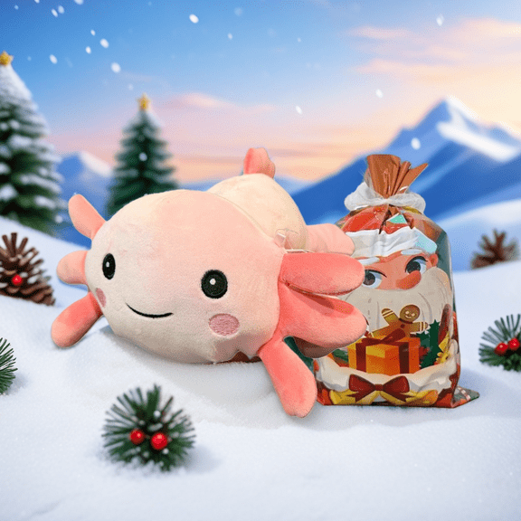 9" Axolotl Plush Toy Soft 4-Way Stretch Stuffed Animal Pillow, Cute Kawaii Pink Axolotl Buddy for Kids & Adults | Machine-Washable, CPSIA Safe Gift