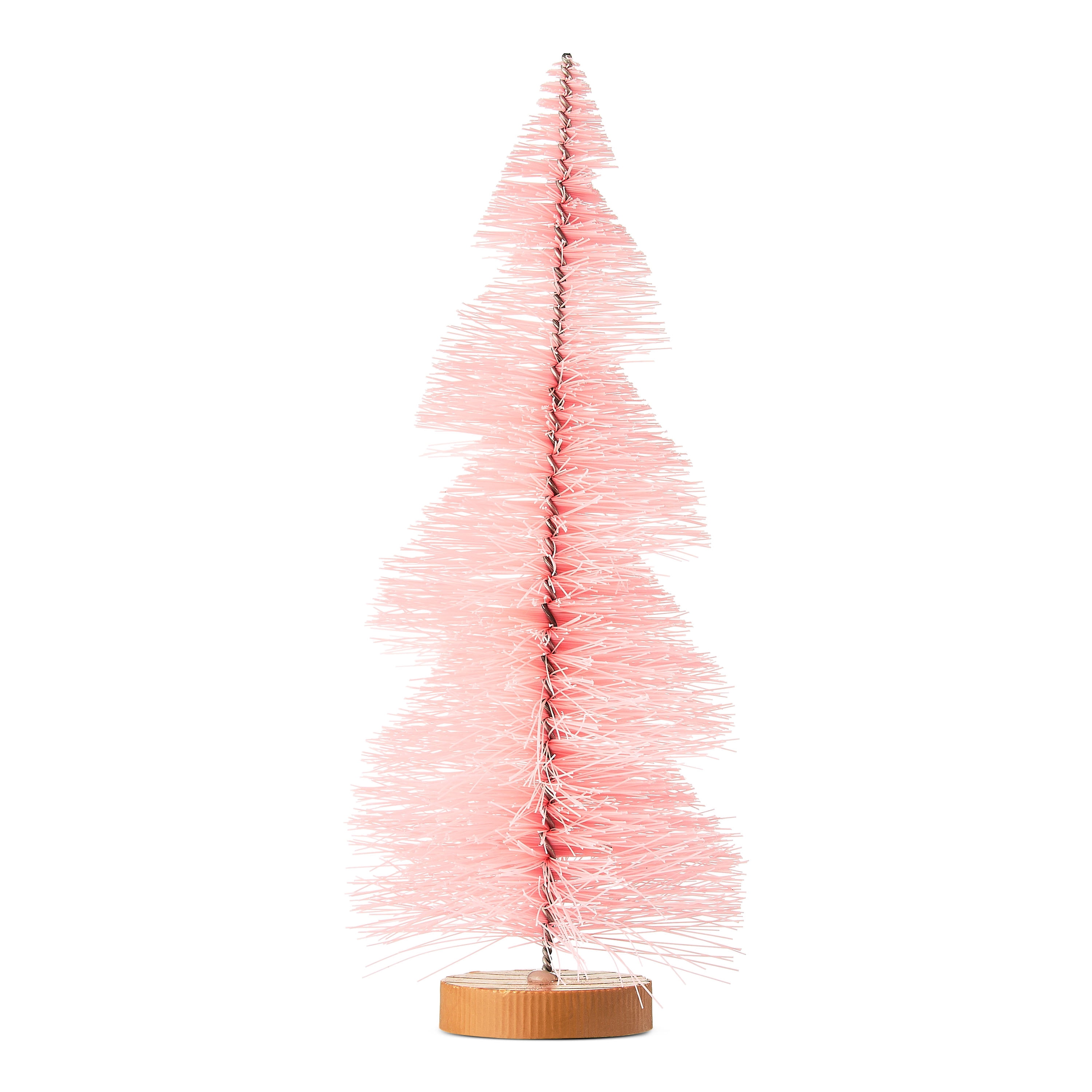 Christmas Village Pine Tree, Blush Pink, 9", by Holiday Time