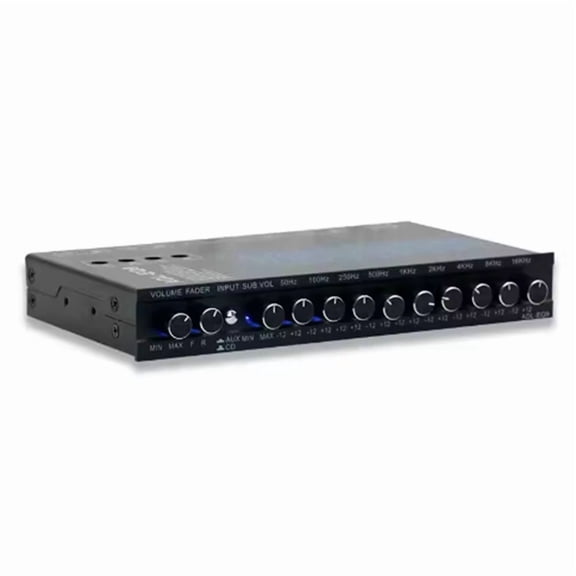 9 Band Car Equalizer Audio EQ Tuning Crossover Amplifier Parametric Car Preamplifier Audio Equalizer
