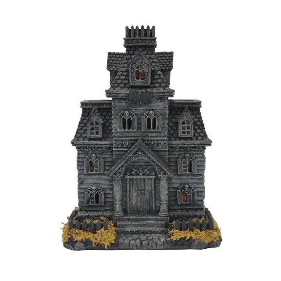 9" Black Haunted House LED Mini Decoration by Ashland