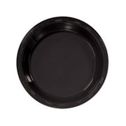 Hanna K. Signature Black Plastic Party Plates, 9", 50 Count