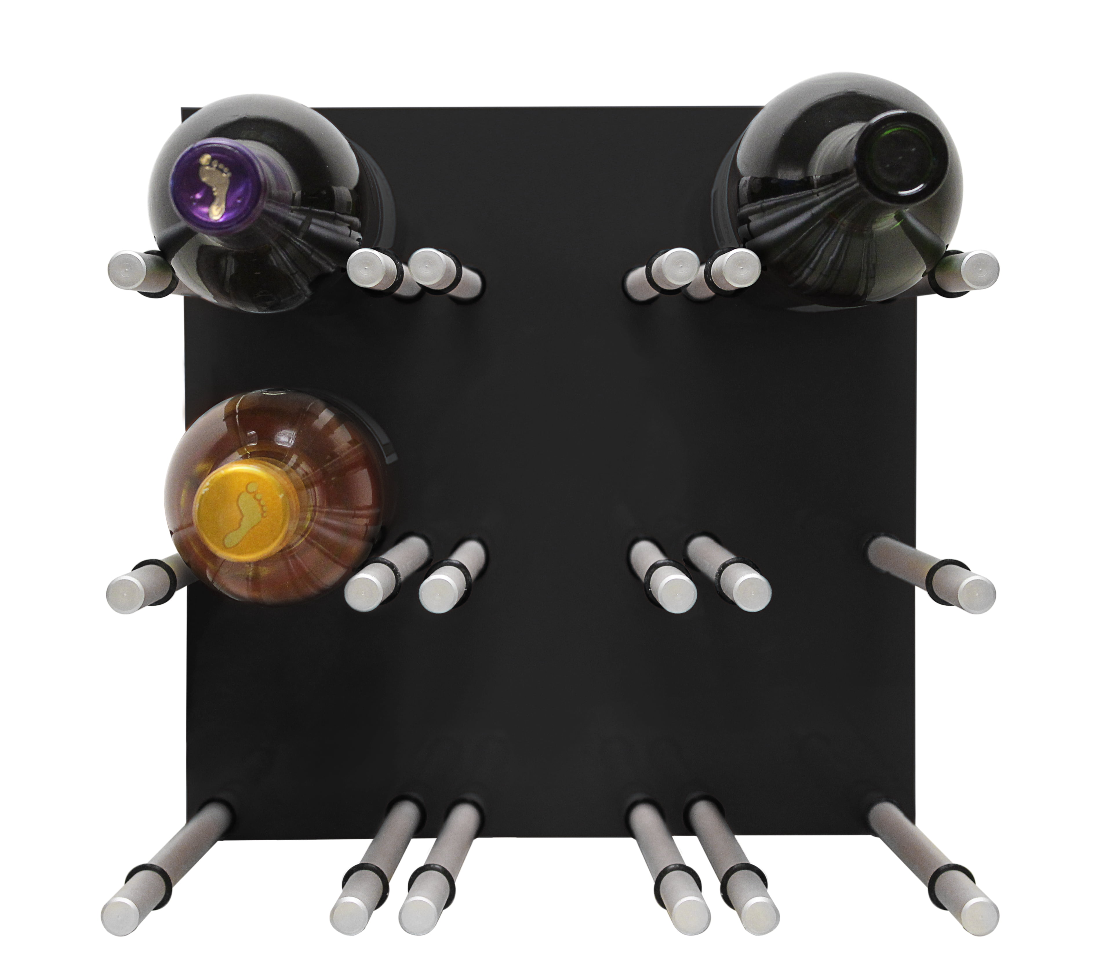 Peg Wine Rack 9 Bottle Acrylic Peg Wine Racks - Vinotemp - Walmart.com