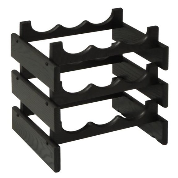 9 Bottle Dakota Wine Rack, Black