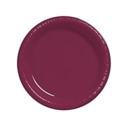 9" Burgundy Plastic Party Plates 50ct.