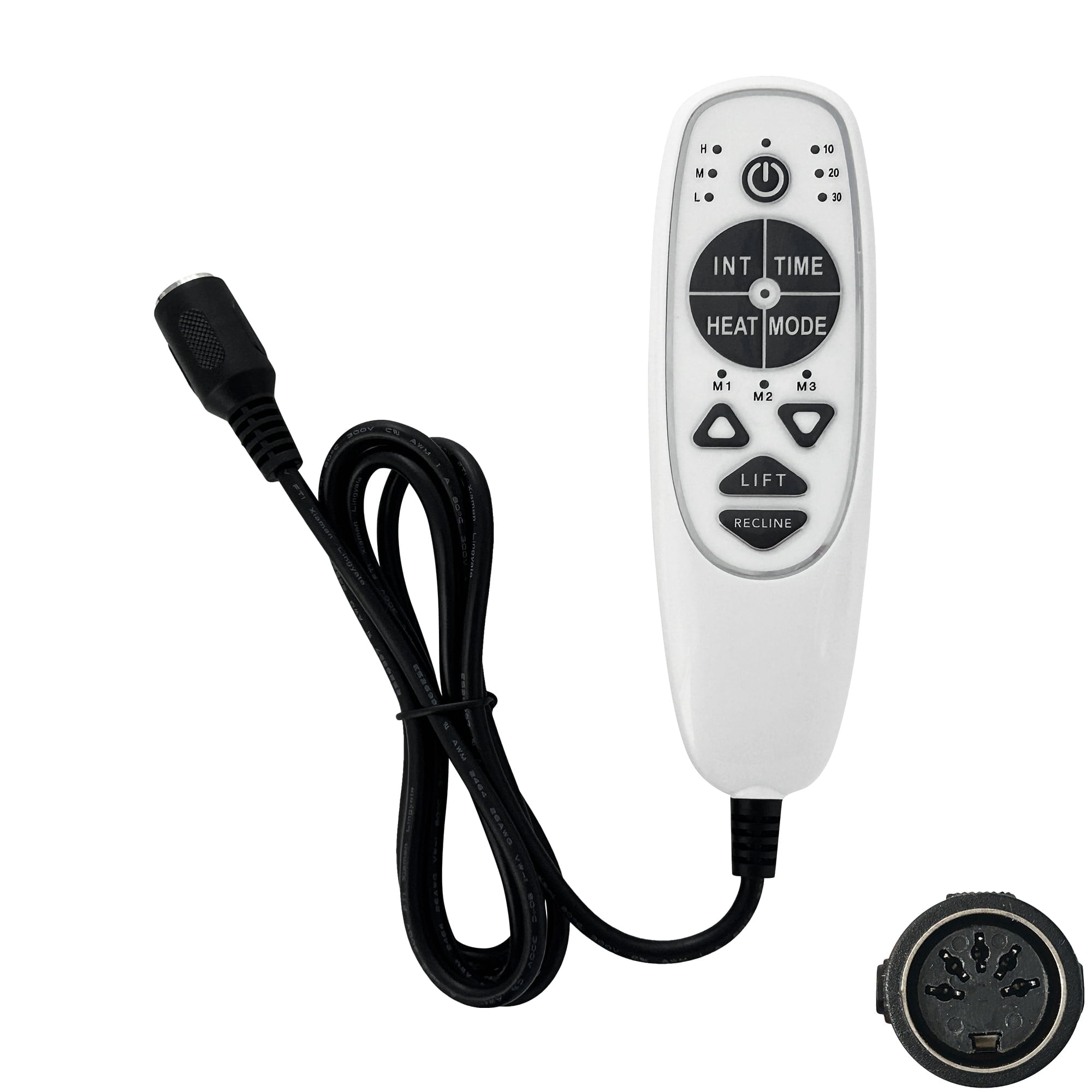 Remote 9 Button Rustle Kariwust, 9 Button Massage Remote, DN-34A with USB, White - Walmart.com