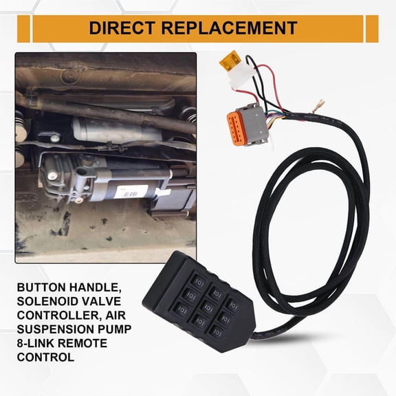 9 Button Handle Solenoid Valve Controller 8-Corner Solenoid Valve Remote Controller for SMV-02 AA-VU8