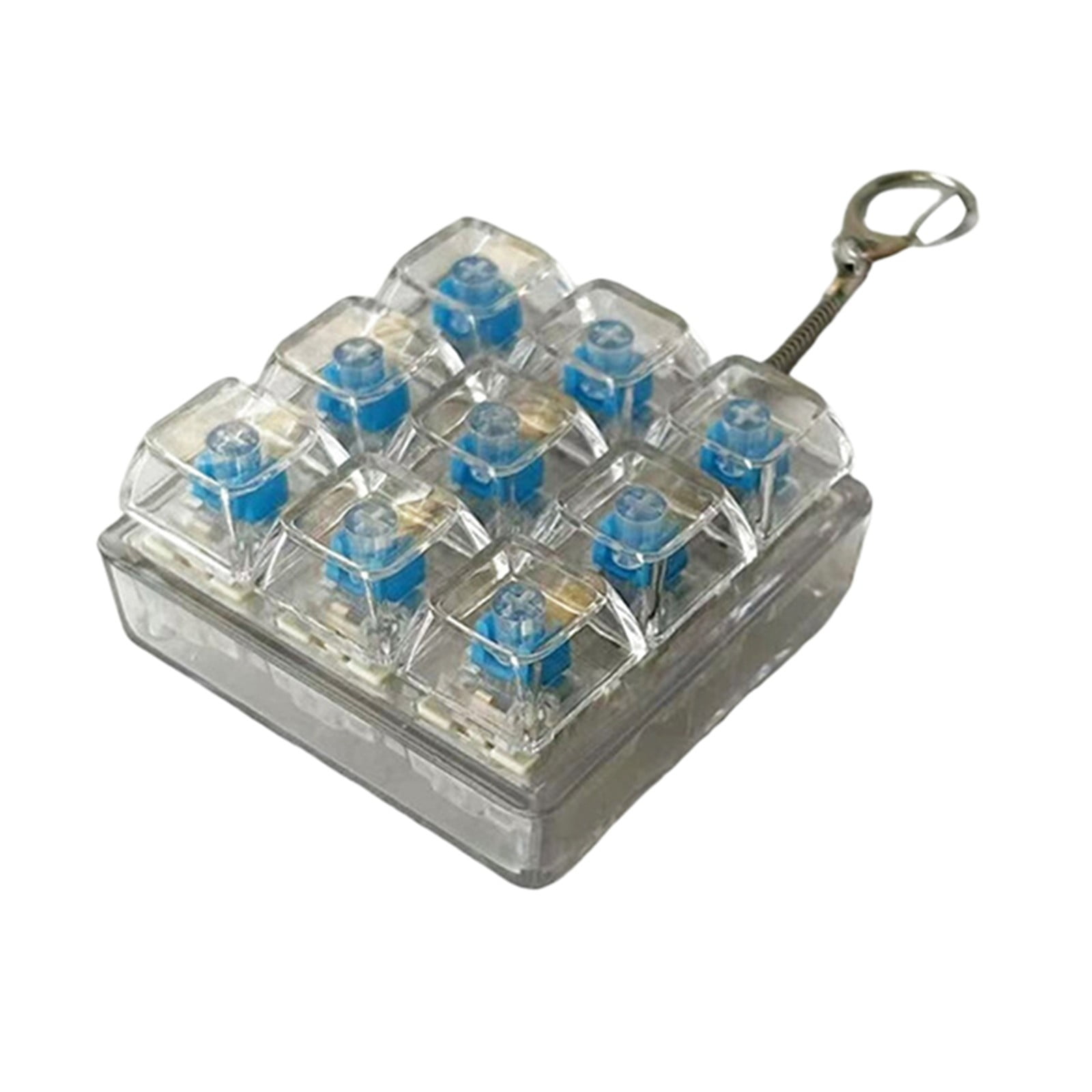 9 Button Keyboard Light Up Funny Keyring With LED Light Stress Funny ...