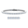 thumbnail image 1 of 9 Carat Diamond Tennis Bracelet in 14K White Gold (7 Inch), 1 of 1