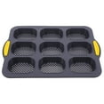 9 Cavity Silicone Mini Baking Tray Non Stick French Bread Pan Loaf